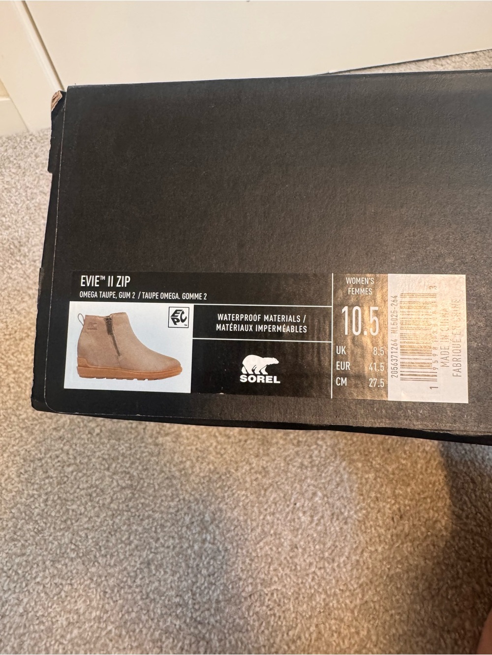 Sorel Women's Taupe Suede Chelsea Ankle Boots - Picture 4 of 5
